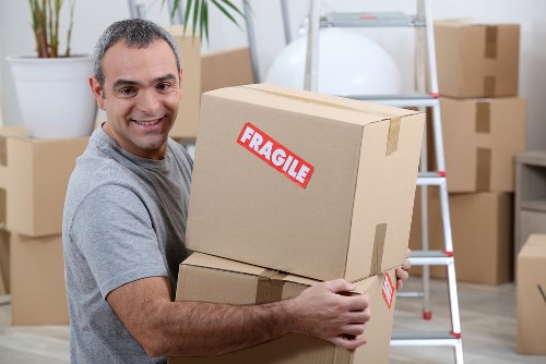 Harrow Man with Van team packing belongings