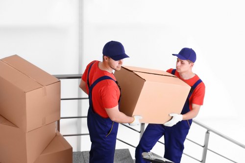 professional team coordinating the relocation process