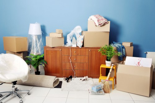 Friendly movers and neatly packed boxes in Harrow