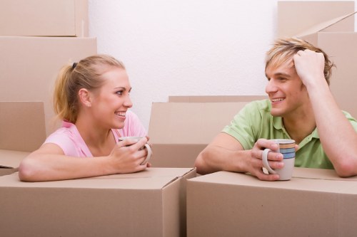 Safe and secure furniture loading onto a removal truck